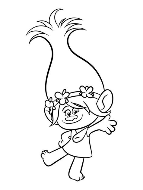 Trolls & bergens coloring sheet ~ poppy. Trolls poppy | Poppy coloring page, Coloring pages, Disney ...
