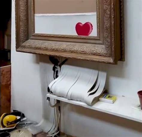 Famous street artist banksy has published a video, revealing how he secretly built a shredder into one of his paintings years ago and showing the moment it got ripped to shreds, after selling at auction for. Dlisted | Open Post: Hosted By What Banksy's Paper Shredder Stunt Should Have Looked Like