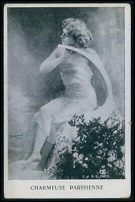 EE FRENCH PHOTOGRAVURE Risque Near Nude Woman Original Old C1910s