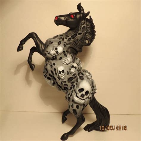 Breyer Traditional Cm Custom Silver Halloween Skull Horse By M Major