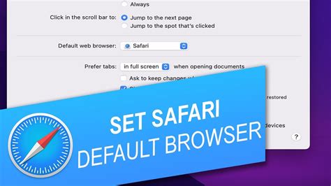 How To Set Safari As Your Default Browser On Mac Iphone Or Ipad Youtube