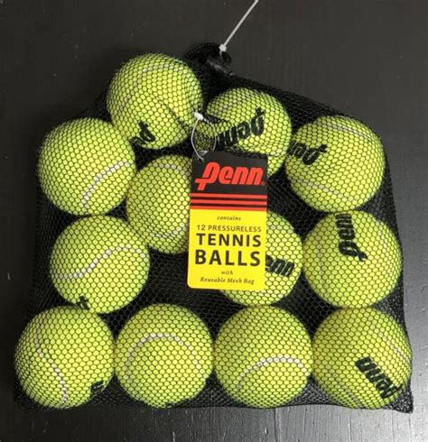 One Dozen Brand New Penn Pressureless Tennis Balls 12 Pack W Mesh