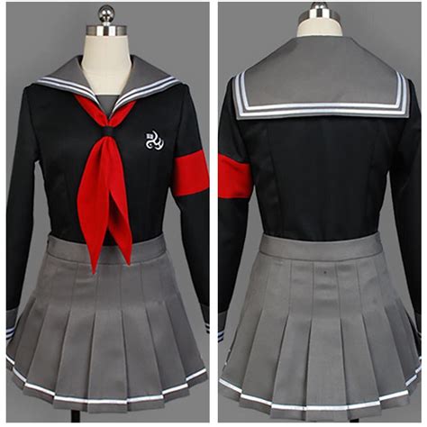 Anime Japanese School Girls Uniform Dresses Peko Pekoyama Danganronpa
