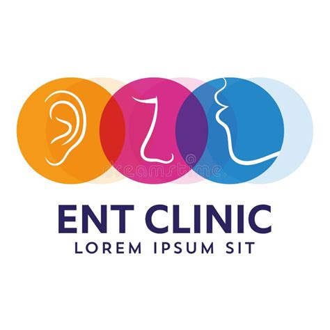 Ent Logo Template Head For Ear Nose Throat Doctor Specialists Logo