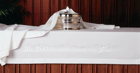 In Remembrance Of Me Communion Table Cloth Church Partner