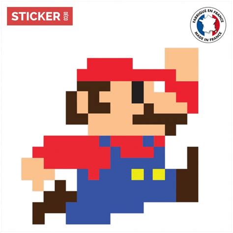 Sticker Mario Stickers Mario Autocollants Stickerdeco Fr