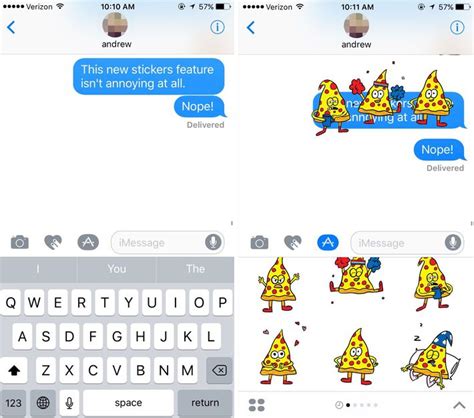 How To Use Imessage Stickers And Animations In Ios 10