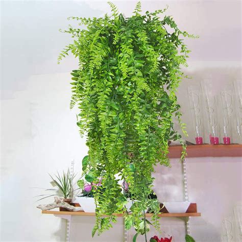 Fake vines decoration google search gardenvineswall vine wall backdrops garden. Plants Vines Fern Persian Rattan Fake Hanging Plant faux ...