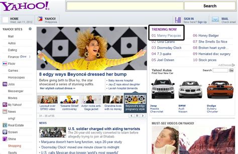 Ngampleng Manny Pacquiao Tops On Yahoo Trending Now