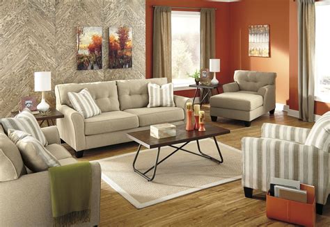 2, 5 & 7 piece sets. Laryn Khaki Living Room Set from Ashley (5190238 ...