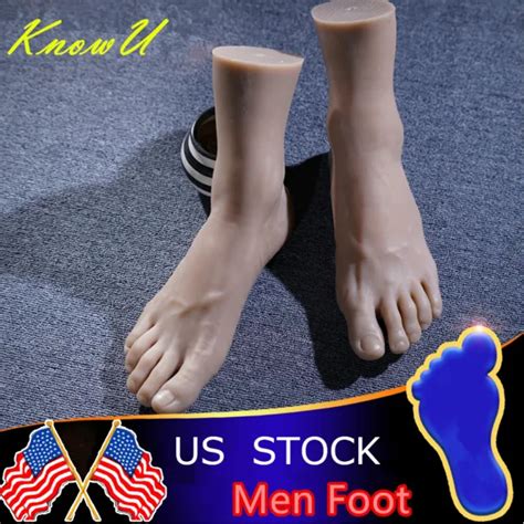 Silicone Men Foot Model Skin Texture Display Right Or Left Fake Foot Mannequin 41 65 Picclick