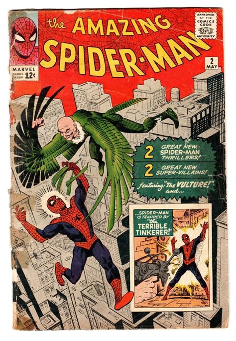 Amazing Spider Man 2 Comic Book 1963 Marvel Steve Ditko First Vulture