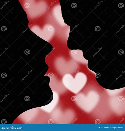 valentine s couple almost kissing stock vector illustration of shape card 18105698