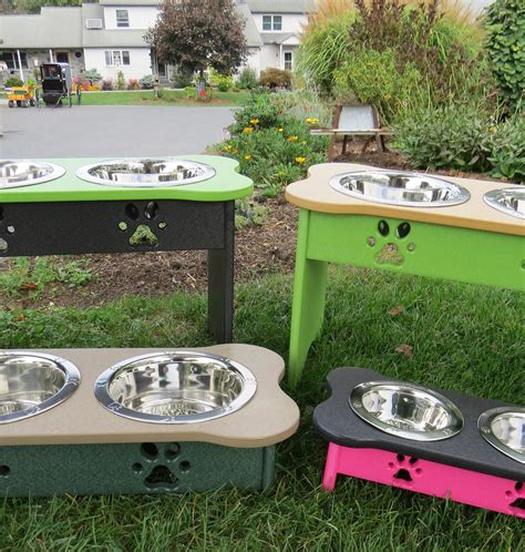 Elevated Poly Dog Feeder 4 Sizes And Countless Color Combos Madeinusa