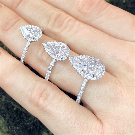 Pear Shape Diamond Rings Ascot Diamonds Wedding Rings Teardrop