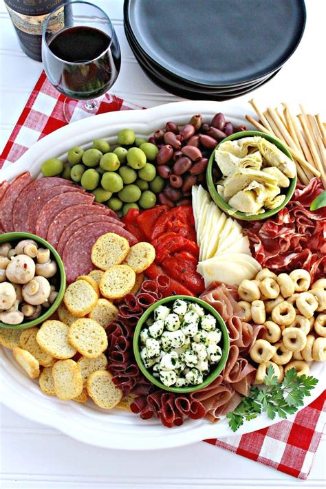 Antipasto platter ideas for a great party starter. Pin by Marianne Hodgerson on Snacks and Appetizers ...