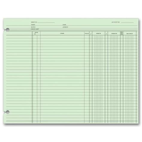 Printable Accounting Ledger Paper Template 7 Printable Accounting