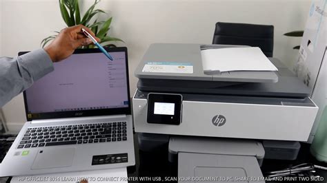 Hp Officejet 8014 Learn How To Connect Printer With Usb Scan Your