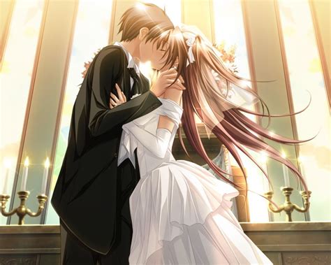 Anime Wedding Kiss