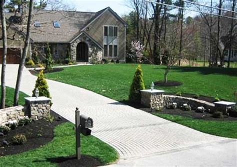 Charming Country Home Driveways Natural Driveway Landscaping Ideas