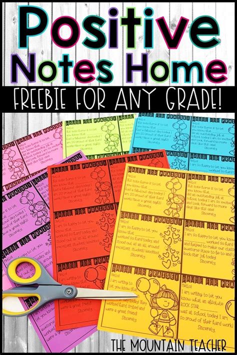 Positive Notes Home Positive Notes Home Positive Notes Teaching