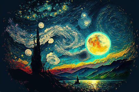 Starry Night Reimagined Van Gogh And Dali Hybrid Canvas Painting From