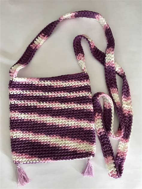 Crochet Sling Bag With Cotton Thread Crochet Fashion Trends Purse