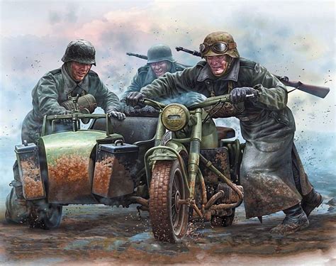 Art Illustration World War Ii Wwii Uniforms German Uniforms