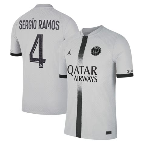Sergio Ramos Paris Saint Germain 202223 Away Vapor Match Player Jersey