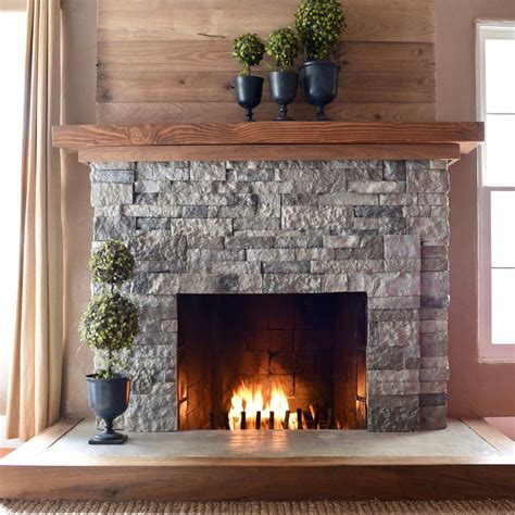 Airstone Fireplace Makeover Make Life Lovely