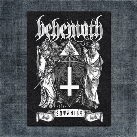 Behemoth Back Patch Behemoth The Satanist Big Back Patch Metal Band T Shirt Print On