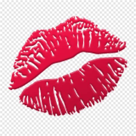 Ilustración De Labios Rojos Emoji Kiss Sticker Lip Kiss Smiley Amor