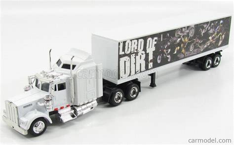 Newray Scale Kenworth W Truck Lord Of Dirt Cross White