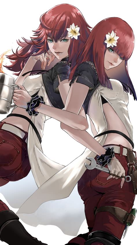 Popola And Devola Nier And 1 More Drawn By Gauss