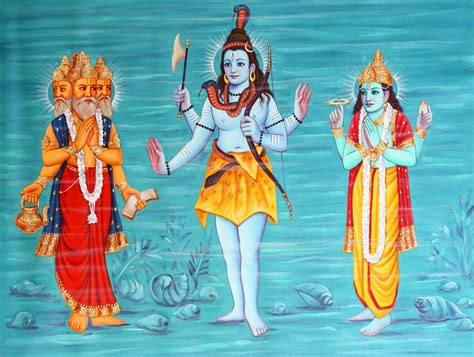 Tri Devas Brahma Shiva Vishnu