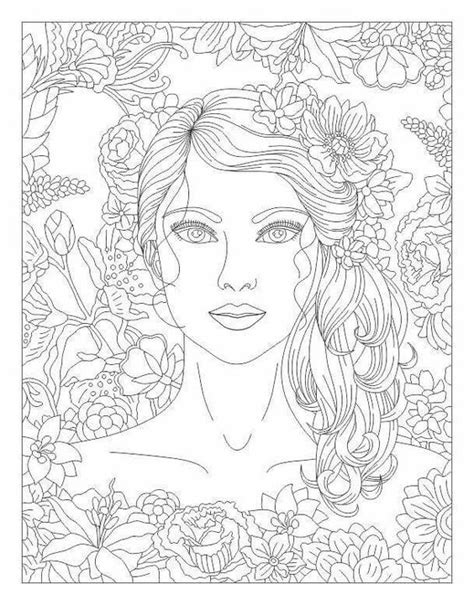 Beautiful Woman Coloring Page Blank Coloring Pages Free Adult