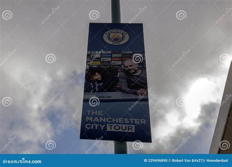 billboard the manchester city tour at manchester england 8 12 2019 editorial image image of