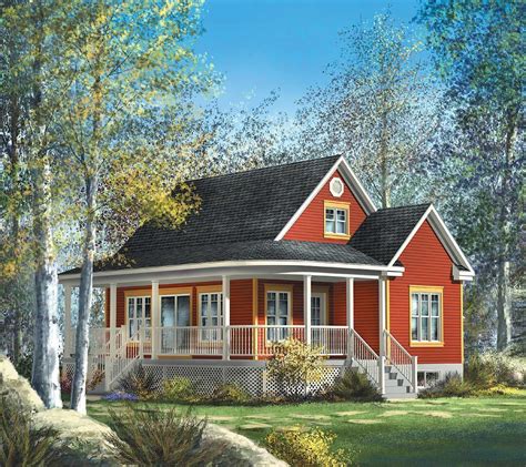 Cute Country Cottage 80559pm 2nd Floor Master Suite Cad Available