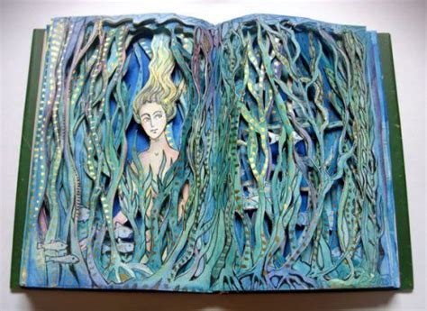 Altered Books Reflections Alexi Francis Folded Book Art Book