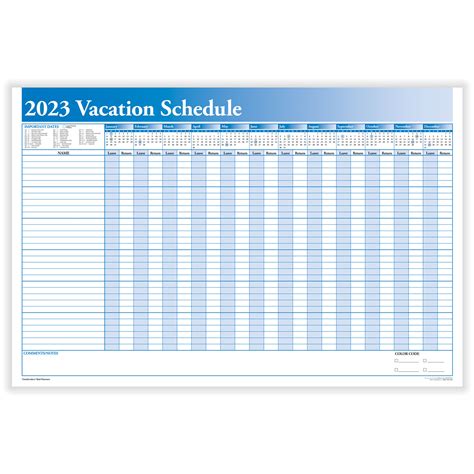 2023 Yearly Vacation Scheduler Yearly Vacation Planner Hrdirect