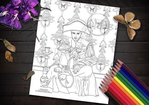 Caterpillar Coloring Page Alice in Wonderland Coloring Page | Etsy