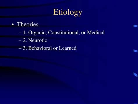 Ppt Etiology Powerpoint Presentation Free Download Id363648