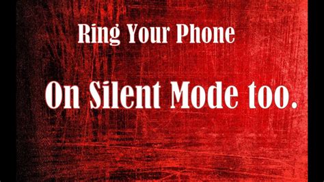 Silent Mode Ring Your Phone Youtube