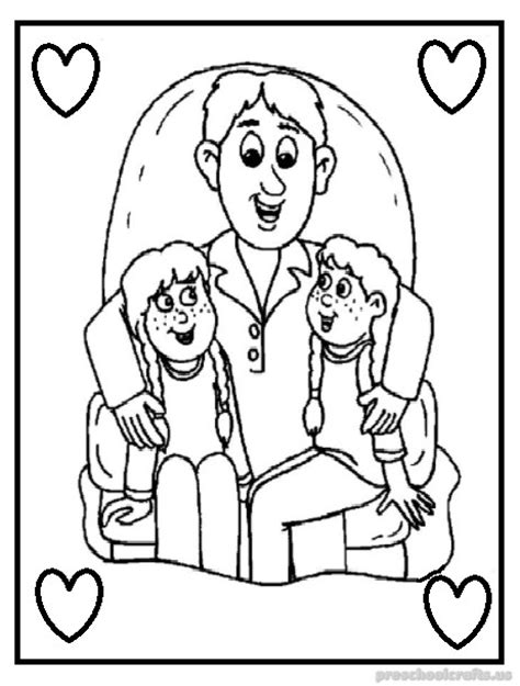 Use the link above to download the our free printable coloring pages for father's day. fathers day coloring pages for preschoolers - Preschool Crafts