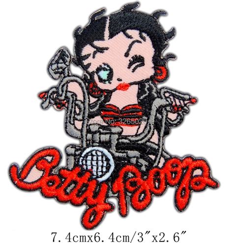 3 Betty Boop Rider Biker Motorcycles Movie Tv Show Series Embroidered