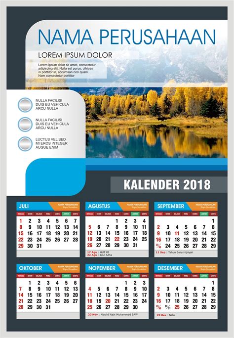 Desain Kalender Format Cdr