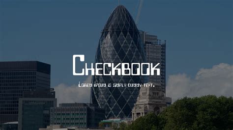 Checkbook Font Download Free For Desktop And Webfont