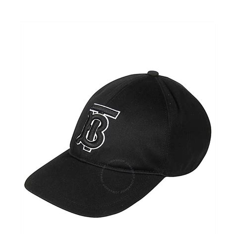 Burberry Black Cotton Monogram Motif Baseball Cap Size X Large 8017245