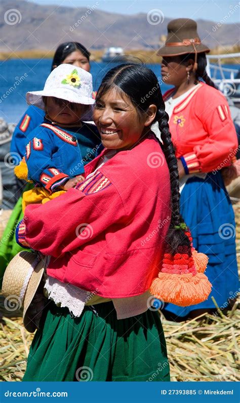 Native Peruvian Woman Titicaca Peru Editorial Image Image Of Girls