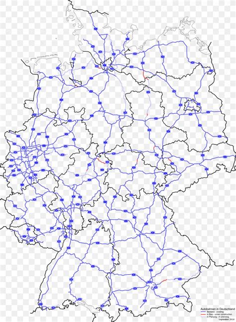 Autobahn Highway Map Germany